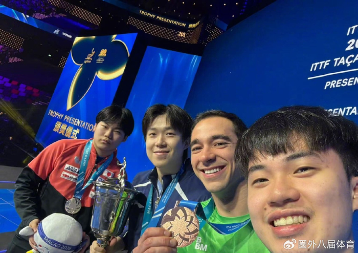 王楚钦澳门世界杯逆转夺冠，职业生涯首冠震撼